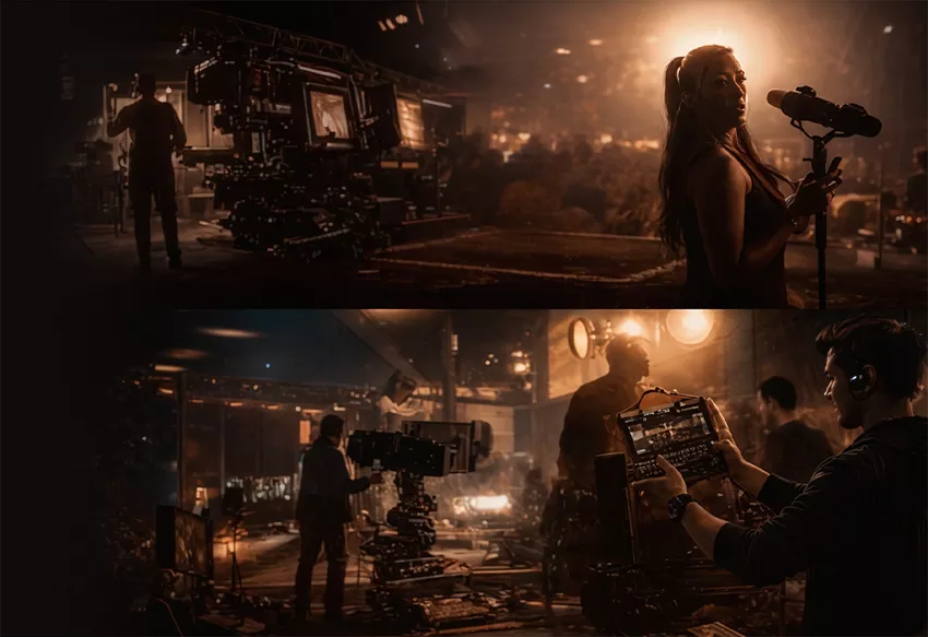 Film production scenes